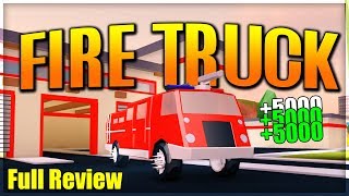 JAILBREAK ROBLOX FIRE TRUCK UPDATE, ALL WORKING CODES IN JAILBREAK, GUN, (FULL REVIEW)