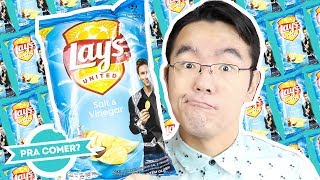 Chips sabor VINAGRE? Lays Salt & Vinegar | PraComer | #PF10anos // PratoFundo