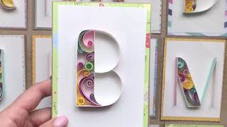 QllArt | Quilling letter B | Paper Art Calligraphy | Квиллинг буква В