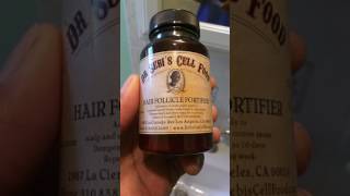 Dr. Sebi's hair follicle fortifier application.