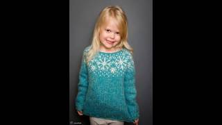 Children's creative dresses and pullovers.Детские креативные платья и пуловеры.