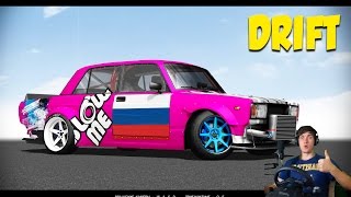 ЛЮТЫЙ ДРИФТ НА ВАЗ 2105 - PEAK ANGLE + РУЛЬ LOGITECH DRIVING FORCE GT