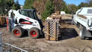 How I load the firewood into the truck.