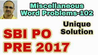Miscellaneous Questions-102 SBI PO PRE 2017 (Memory Based Questions)