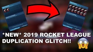 NEW*DUPLICATION GLITCH*ON ROCKET LEAGUE | 2019