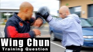 Wing Chun training questions - how you can deal with a boxers jab hook. Q37