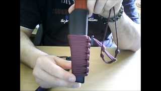 Really good looking way to wrap paracord around the mora sheath