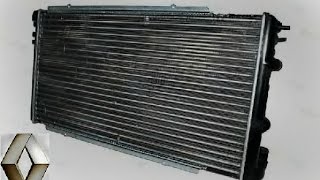 Замена радиатора охлаждения и конденсора Рено Мастер / Renault Master radiator replacement