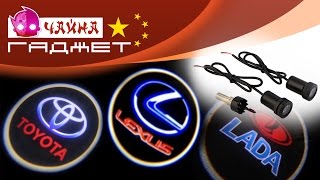 Дверной проводной светодиодный logo проектор