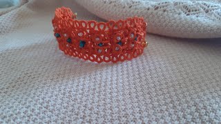 МАСТЕР КЛАСС!Браслет из одного элемента