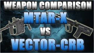 COD Ghosts: "Vector-CRB" vs "MTAR-X" Weapon Comparison #1