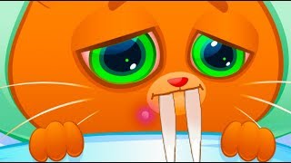 САБЛЕЗУБЫЙ КОТИК БУБУ и маленький Хвостик #115 У котика болят зубы. Мультик про кота на пурумчата