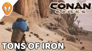 Huge Iron Deposit Steel Forge Location | Conan Exiles Let's Play Ep 7