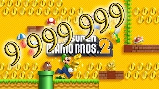 9 999 999 монеток в New super mario bros.2 (3DS)