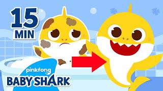 Let's Take a Bath with Baby Shark! | +Compilation | Songs for Kids 