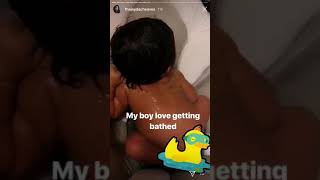 Lil baby BM Jayda cheaves shows her child birth video