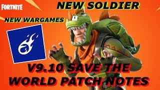 Fortnite Save The World V9.10 PATCH NOTES!