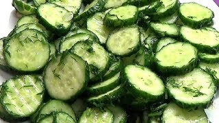 Самые быстрые малосольные огурцы 15 минут и готово. Вкусные, ароматные, хрустящие