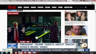 President Trump tweets about Snoops Dogg's music video