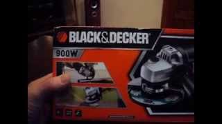 Болгарка BLACK&DECKER, обзор, распаковка