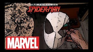 How to make a new Spider Man mask/Amazing Cardboard DIY (part 1)