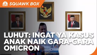 Menko Luhut: Ingat Ya Kasus Anak Naik Gara-gara Omicron