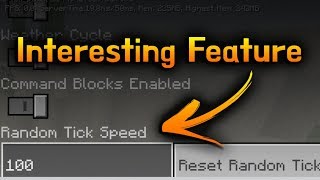 Random Tick Speed in 1.8.0.8 Minecraft!
