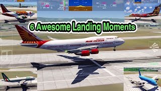 Aerofly FS 2019 | 6 Awesome Landing Moments | IOS Gameplay