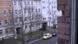Снос казарм на Lenin Strasse   Heinrich Schütz Strasse  Хемниц 12 01 2012