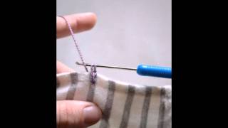 Как обвязать плед крючком.How to tie a hook rug.