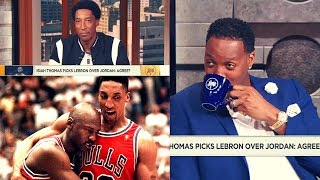 Scottie Pippen ENDS The MJ-Lebron Debate!! The History Of His BEEF With Isiah Thomas!