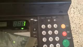 How to hard reset Kyocera alfa 180 printer to factory settings.