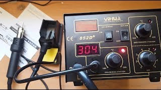(ج1)HOT AIR  852D  طريقة استخدام الهوت اير للمبتدئين
