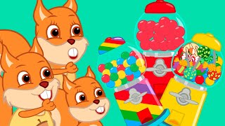 Famille d'Écureuil - Concours Machine à Gommes Animé 2024 en Français