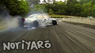 Destroying rubber on a touge-style track in Japan