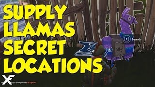 Fortnite Supply Llamas SECRET LOCATIONS - Remote C4 Destruction