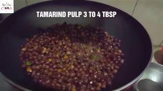 Chatpata kala chana recipe by (YES I CAN COOK) how to make black chickpeas with eng subtitles