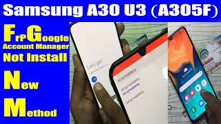 Samsung A30 U3 A305F FRP Latest January 2020 Security Bypass No Google Account Manager install Urdu