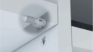 Скрытый полкодержатель с фиксацией SECRET для деревянных полок толщиной от 25 мм,