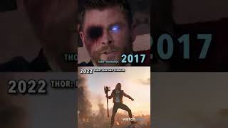 Thor: Then Vs Now #shorts