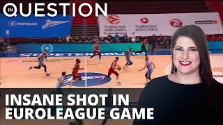 WATCH: Insane half court shot in Euroleague basketball close win