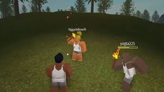 Режим ВЫЖИВАНИЯ с друзьями Barren Roblox Начало приключений ДИКАРИ #1 Barren