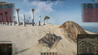 World of tanks FV4202 P, Аэродром, Нагибает ! ап ему помог.