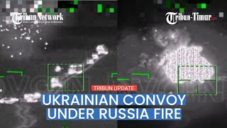 A platoon on Ukrainian infantry fighting vehicles under Russia fire attacks in Krasny Liman