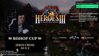 Герои 3 Bishop Cup: Stinger vs Bishop - Jebus Cross Игра #1