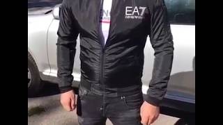 Ветровка бомбер Emporio Armani EA7 D4208 черная