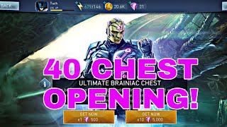 *NEW BRAINIAC ULTIMATE CHEST, 40 CHEST OPENING!* Injustice 2 Mobile