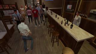 Симулятор пьяной драки в баре. (Часть 2) Drunkn Bar Fight. HTC Vive.+18