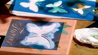 Ζωγραφική με stencil OPA Criando Arte- Decoupageshop.gr