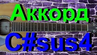 Аккорд C#sus4 на гитаре